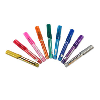 Set of 10 Multicolored Nail Pens example without packaging