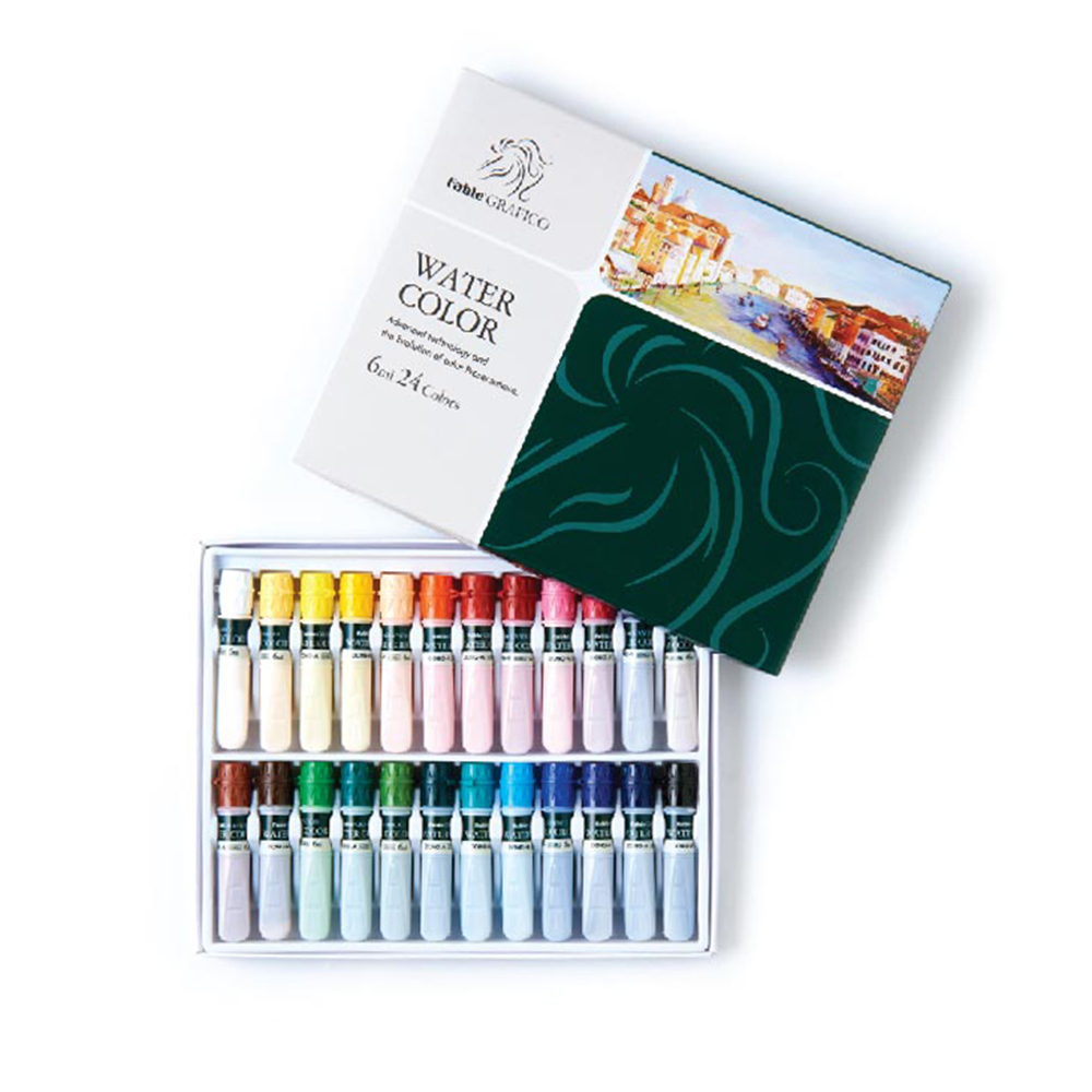 24 Piece Watercolor Paint Set - Young Art Lessons