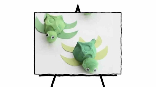 green clay baby turtles