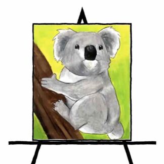 koala painting in color
