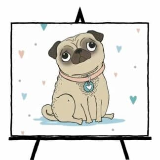 image of pug painting