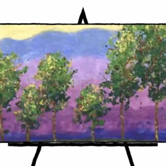 colorful trees landscape painting