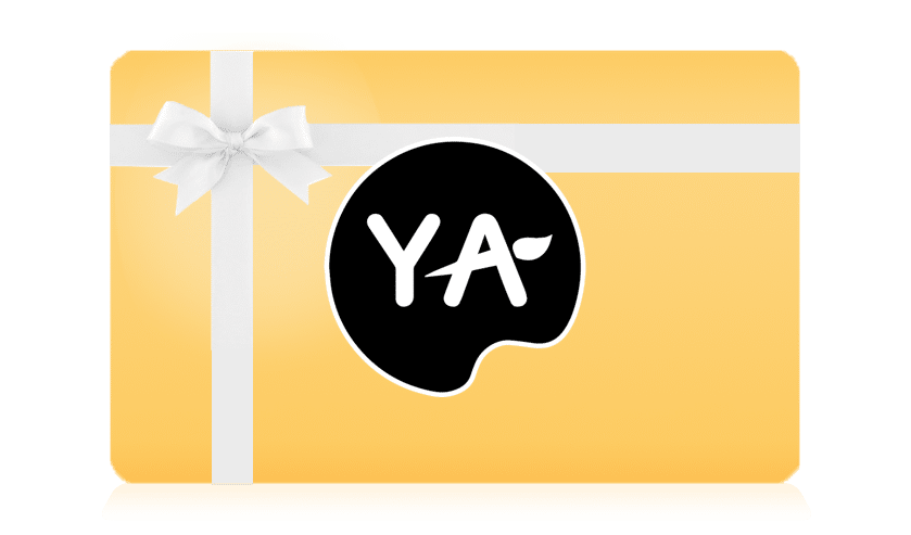 image of a yellow YA giftcard