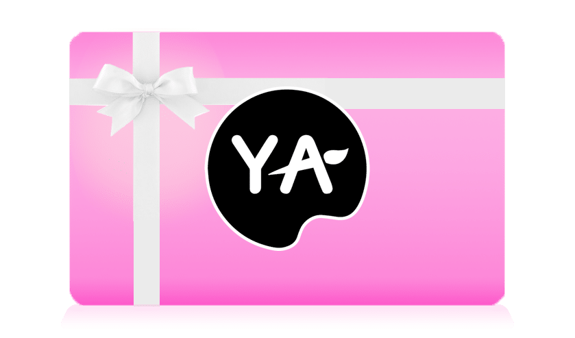 image of a pink YA giftcard