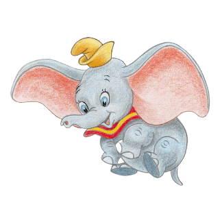 painting of elephant Dumbo