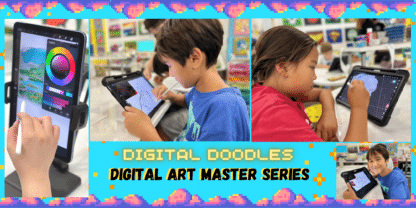 image of kids doing digital art