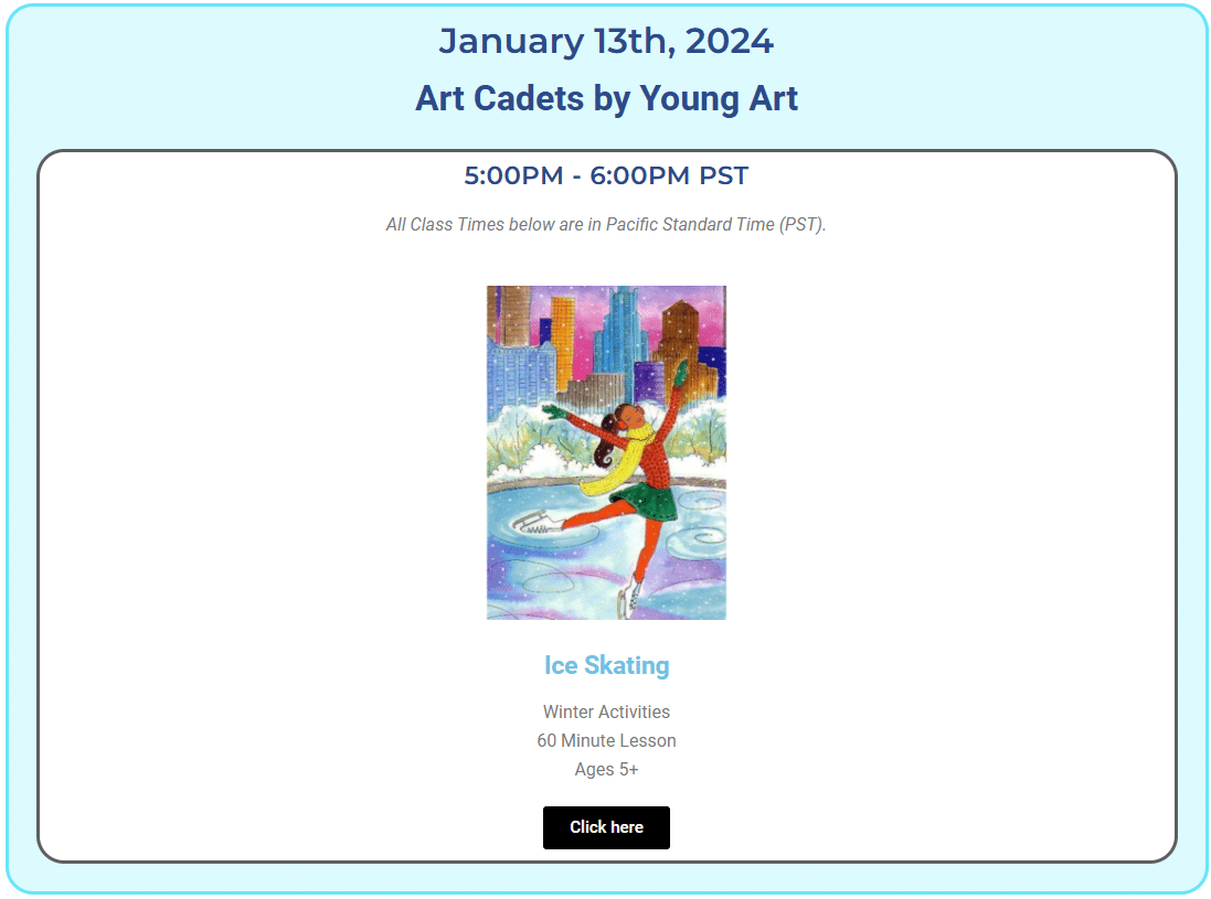 image of the YA live schedule preview